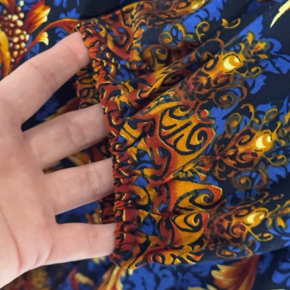 JODIFL “Sarah” Navy Floral Baby Doll Dress - Picture 4 of 10